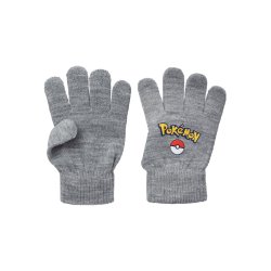Name It Vanter Skjalm Pokemon Magic Gloves Grey Melange