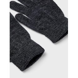 Name It Uld Vanter Strik Holla Gloves Blue Graphite 