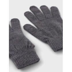 Name It Uld Vanter Strik Holla Gloves Iron Gate