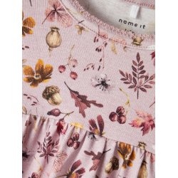 Name It Kjole LS Lahra Violet Ice