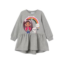 Name It Kjole LS Amma Gabby Grey Melange