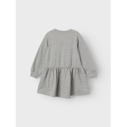 Name It Kjole LS Amma Gabby Grey Melange