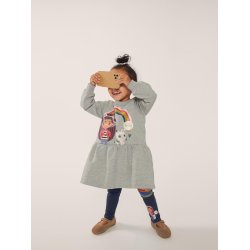 Name It Kjole LS Amma Gabby Grey Melange