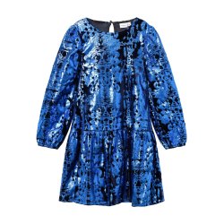 Name It Kjole LS Rulla Dazzling Blue