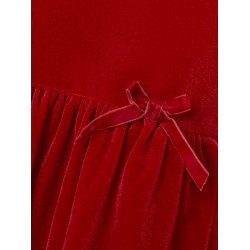 Name It Kjole SL Revel Velour Jester Red