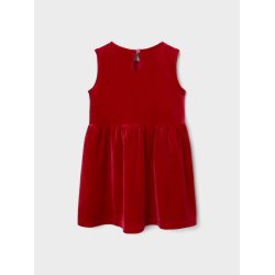 Name It Kjole SL Revel Velour Jester Red