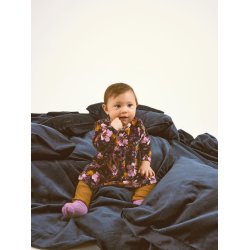 Name It Kjole LS Restanne Velour India Ink