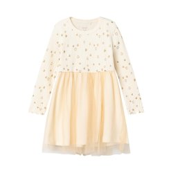 Name It Kjole LS Royane Buttercream