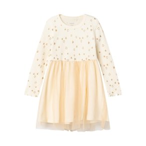 Name It Kjole LS Royane Buttercream