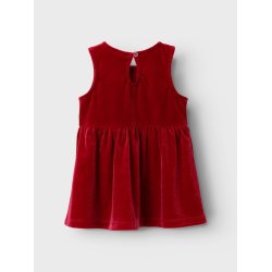 Name It Kjole SL Revel Velour Jester Red