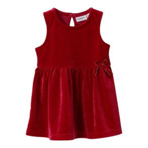 Name It Kjole SL Revel Velour Jester Red