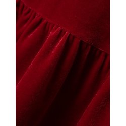 Name It Kjole SL Revel Velour Jester Red