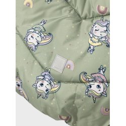 Name It Puffer Jakke May AOP Seagrass