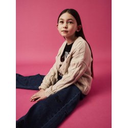 Name It Cardigan LS Strik Kimmao Peyote Melange