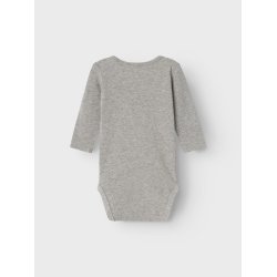 Name It Body LS Jebbi Lvernes Konge Grey Melange