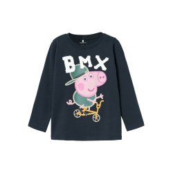 Name It Bluse LS Jonin Gurli Gris Dark Sapphire