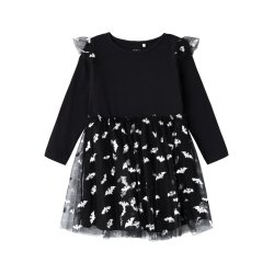 Name It Kjole LS Ottoline Halloween Tulle Skirt Black