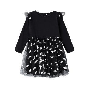 Name It Kjole LS Ottoline Halloween Tulle Skirt Black