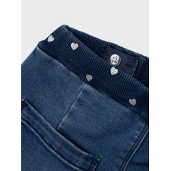 Name It Jeans Bella Round Fleece Dark Blue Denim