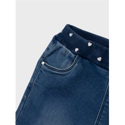 Name It Jeans Bella Round Fleece Dark Blue Denim
