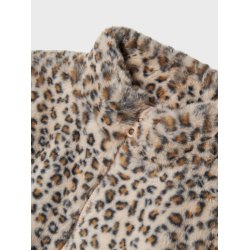 Name It Pelsjakke Kids Mila Faux Fur Oxford Tan