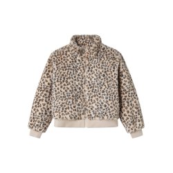 Name It Pelsjakke Kids Mila Faux Fur Oxford Tan