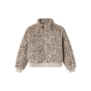 Name It Pelsjakke Kids Mila Faux Fur Oxford Tan