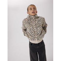 Name It Pelsjakke Kids Mila Faux Fur Oxford Tan