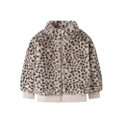 Name It Pelsjakke Mini Mila Faux Fur Oxford Tan