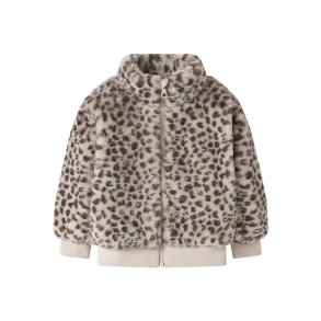 Name It Pelsjakke Mini Mila Faux Fur Oxford Tan