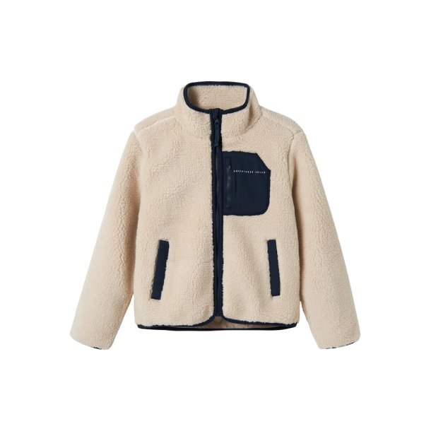 Name It Fleece Jakke Kids Mattia Sherpa Black