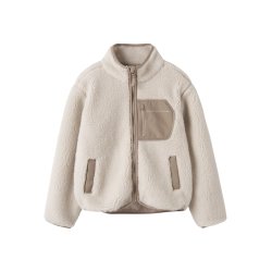 Name It Fleece Jakke Kids Mattia Sherpa Moonbeam