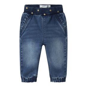 Name It Jeans Baby Rose Fleece Medium Blue Denim
