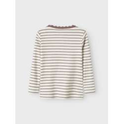 Name It T-shirt LS Mini Nette Slim Top Peppercorn