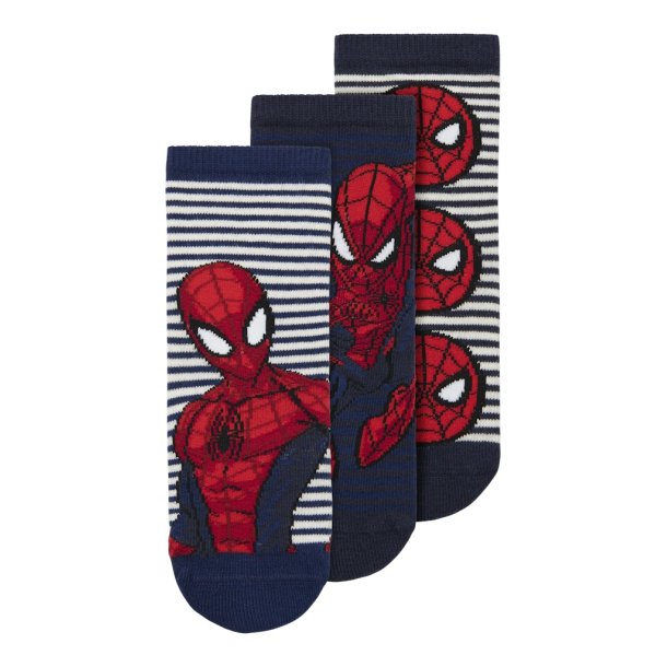 Name It Sokker Mini 3-pak Adus Spiderman Navy Blazer