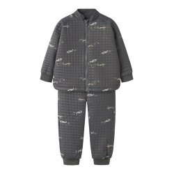 Name It Termos�t Mini Moon Quilted set AOP Grey Pinstripe