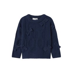 Name It Strik Bluse LS Mini Olivia Navy Blazer