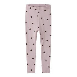 Name It Leggins Mini Heart Burnished Lilac