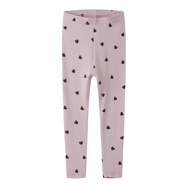 Name It Leggins Mini Heart Burnished Lilac