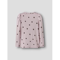 Name It T-shirt LS Mini Heart Burnished Lilac