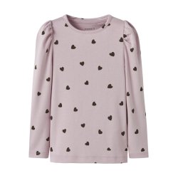 Name It T-shirt LS Mini Heart Burnished Lilac
