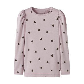 Name It T-shirt LS Mini Heart Burnished Lilac