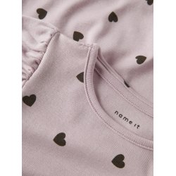 Name It T-shirt LS Mini Heart Burnished Lilac