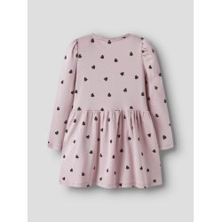 Name It Kjole Mini LS Heart Burnished Lilac