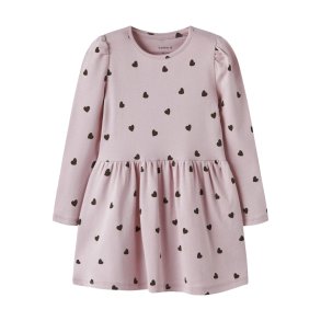 Name It Kjole Mini LS Heart Burnished Lilac