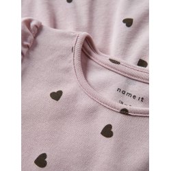 Name It Kjole Mini LS Heart Burnished Lilac