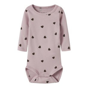 Name It Body LS Heart Burnished Lilac