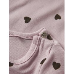 Name It Body LS Heart Burnished Lilac