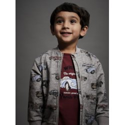 Name It Cardigan Mini LS Reiner Sweat Grey Melange