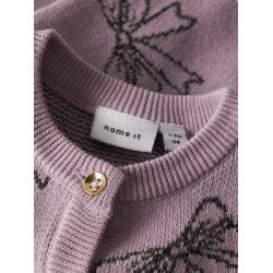 Name It Cardigan Baby LS Strik Bowie Keepsake Lilac